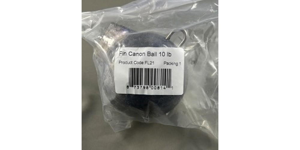 Brons Finned Canon Ball 10lb - Can10