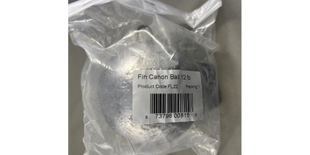 Brons Finned Canon Ball 12lb - Can12