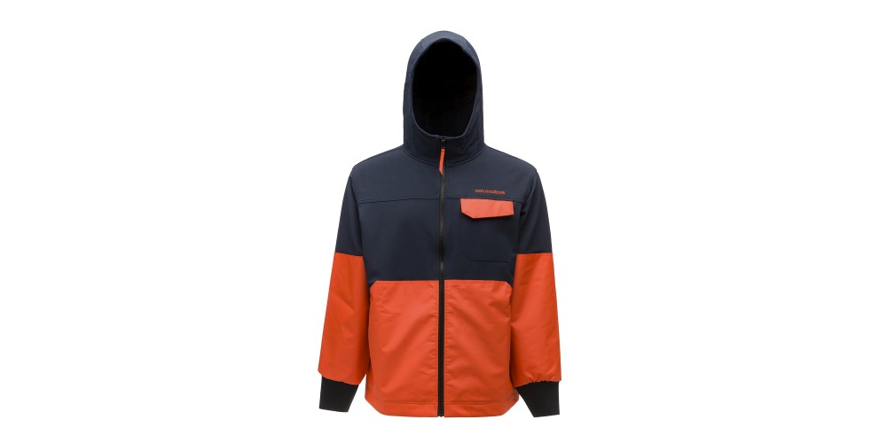 Grundens Fishpicking Jacket - Navy/Orange - Size XL