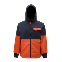 Grundens Fishpicking Jacket - Navy/Orange - Size L