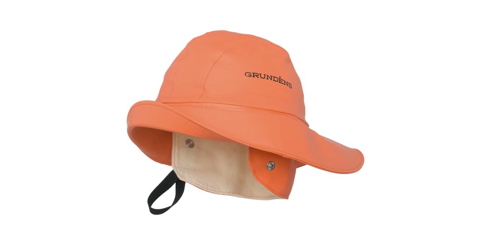 Grundens Souwester Sandhamn 21 Fishing Hat Orange - Size L