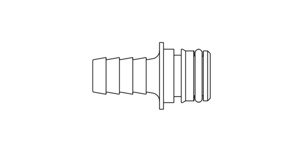 ITT Jabsco 1/2" Straight Hose Barb 2-5GPM - 2/PKG