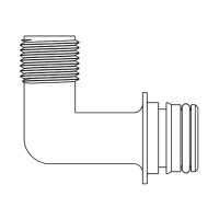 ITT Jabsco 1/2" Elbow NPS 6GPM - 2/PKG