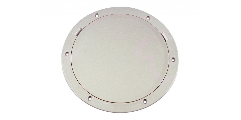 Beckson 8 Pry Out Deck Plate-White