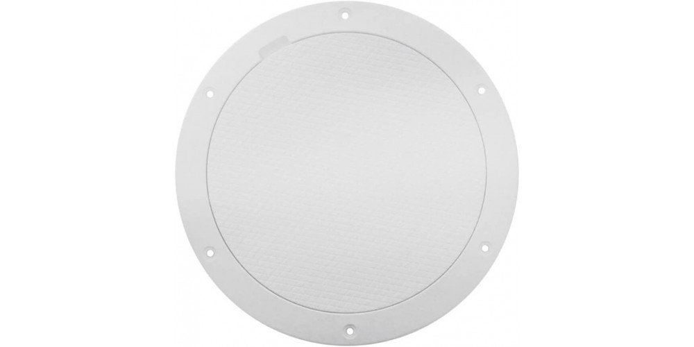 Beckson 8 Pry Out Deck Plate-White