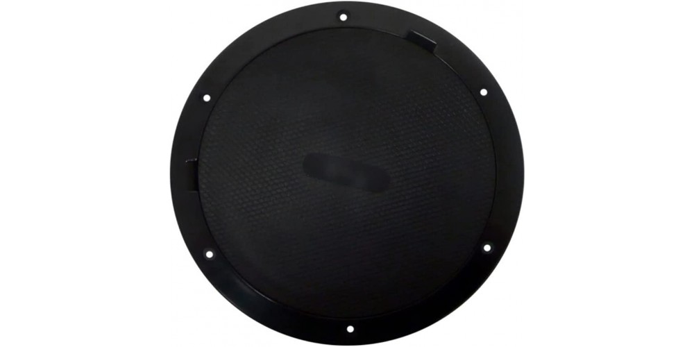 Beckson 8 Pry Out Deck Plate-Black