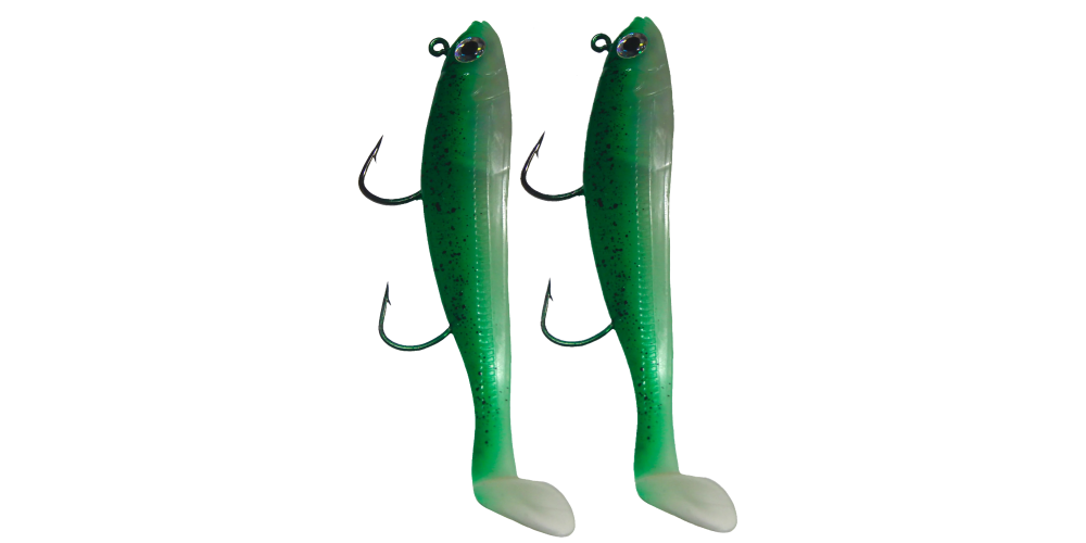 Lighthouse 6oz Mega Bite Swim Tail Jigs Swimtail Pickleback  Swim Tail Jig 2 pcs