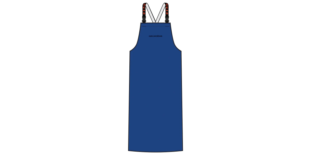 Grundens Shoreman Double Sided PVC Fishing Apron Blue