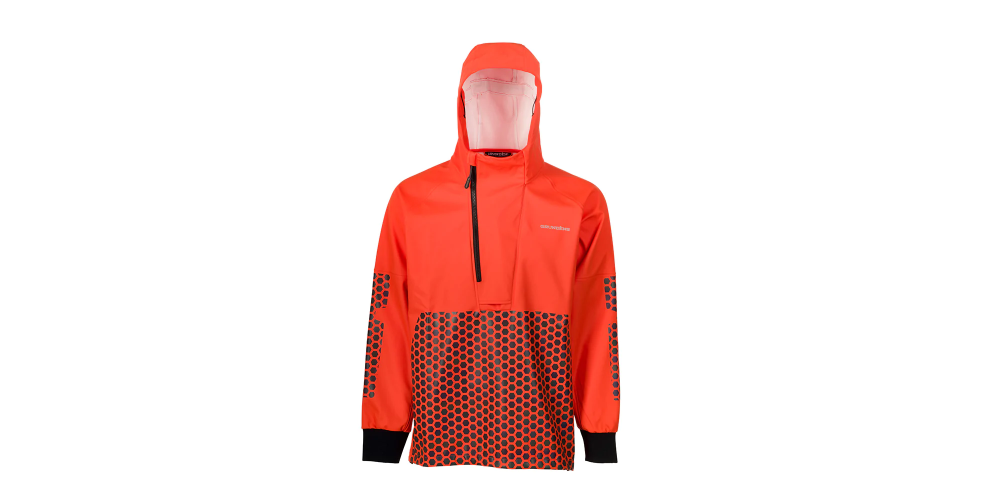 Grundens Neptune Pro Anorak Red Orange Size S - 10356