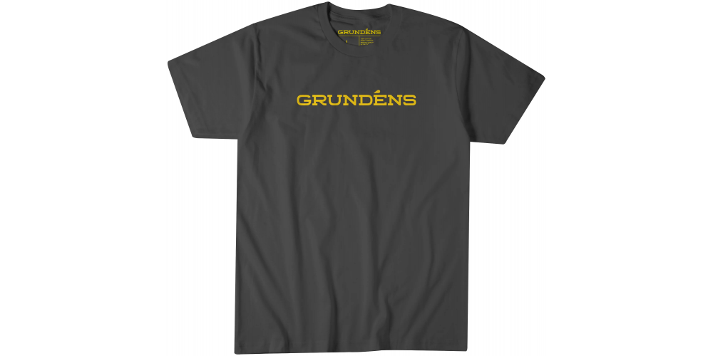 Grundens Wordmark T-Shirt Charcoal Size 3XL - 50182