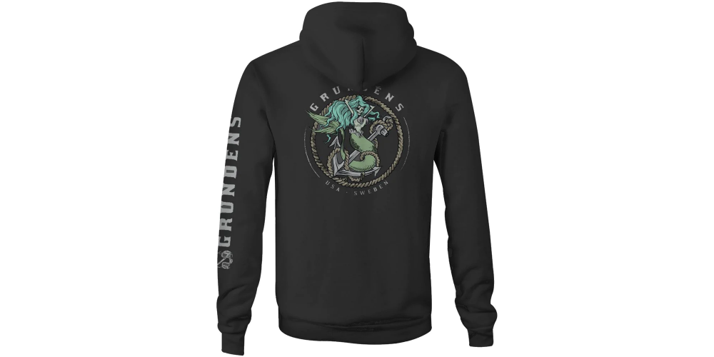 Grundens Mermaid Hoodie Black Size S - 50218