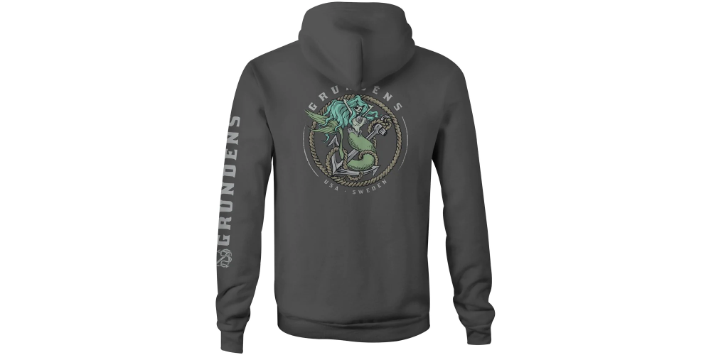 Grundens Mermaid Hoodie Iron Grey Size 3XL - 50218