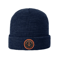 Grundens Anchor Waffle Beanie Navy One Size - 50244