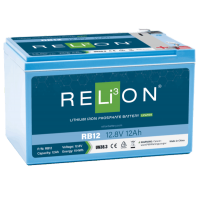 RELiON Deep Cycle Batteries - RB12 12V 12Ah Lithium Battery