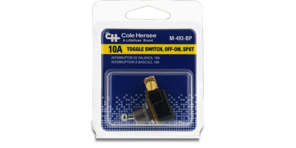 Cole Hersee Toggle Switch 2Pos 10A Pkg