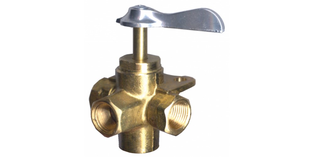 Fairview Valve 4-Way 3/8" Fpt W/Bracket