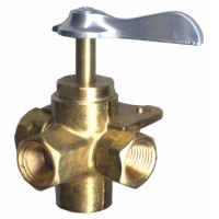 Fairview Valve 4-Way 1/4" Fpt W/Bracket