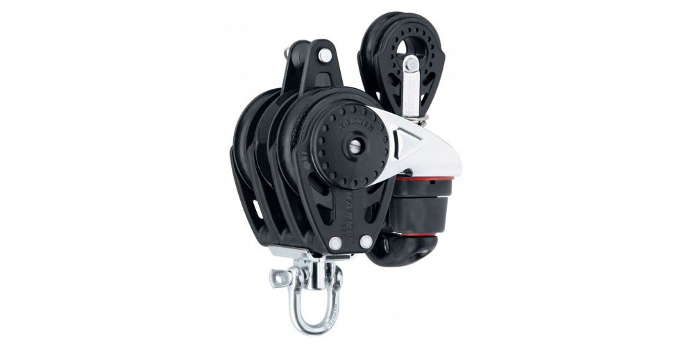 Harken 57mm Triple Carbo Ratchamatic w-Cam, Bkt & 40mm Block