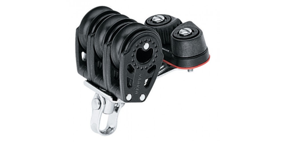 Harken 29mm Triple Carbo Block w-Cam Cleat