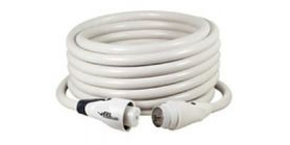 Marinco Cordset Eel 50' 30A 125V White-CS3050W