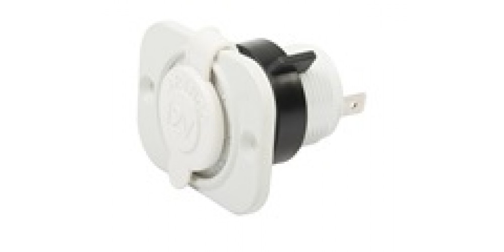 Marinco Receptacle 12V White-12VRCW