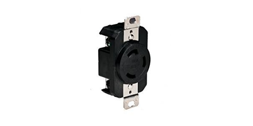 Marinco Receptacle 30A 125V Black-305CRRB