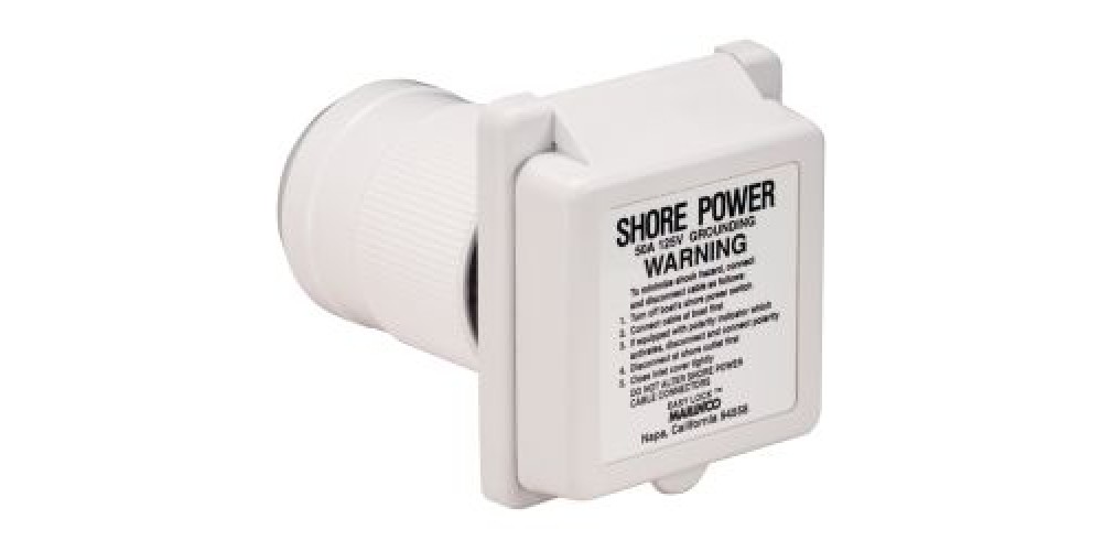 Marinco Receptacle 50A 125V W/Rear Covr-6351ELB