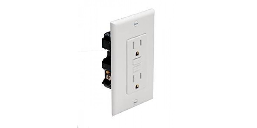 Marinco Receptacle Gfi White 15A120V-1591FIWHT