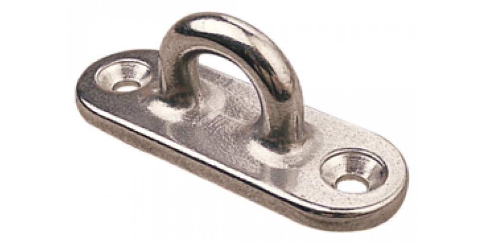 Seadog Eye Plate Oblng Stainless Steel 4 In