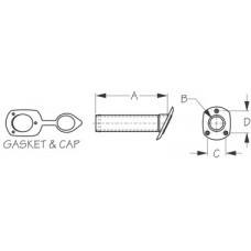 Seadog Cap & Gasket For 325175/235