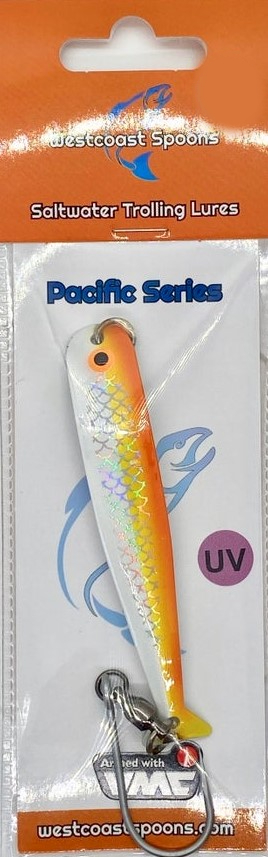 Westcoast Pacific Series Spoon Lure Size 4 White Double Glow -  PS4-WHITEDOUBLEGLOW